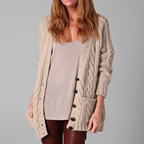 Haute Hippie Sweaters - Haute Hippie Double Pocket Cardigan Size XS/S